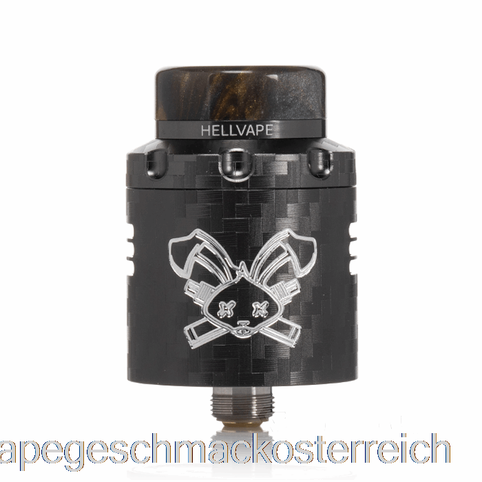Hellvape Dead Rabbit V3 24mm RDA Gunmetal Kohlefaser Vape-Geschmack